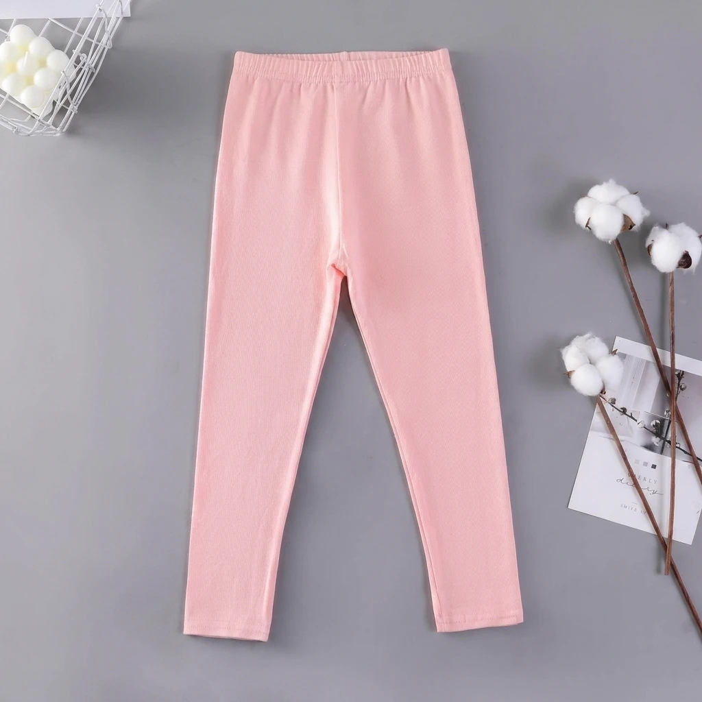 Legging extensible et confortable unicolore en coton pour le sport et l'école